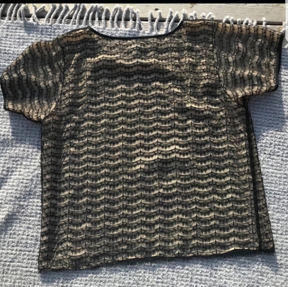 Lace Overlay Tee - Picture 4 of 4